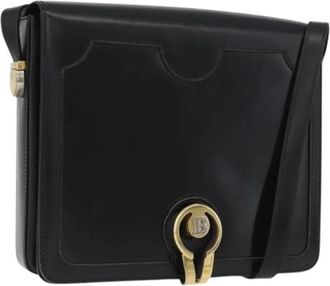 Bally Pre-owned Leather Shoulder Bag - Dames - Vintage Schoudertas - Zwart - ONE Size - Leer - Vintage