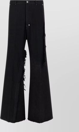 Rick Owens casual trousers with frayed detailing and pockets