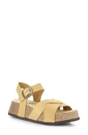 Bos. & Co. Cielo Platform Wedge Sandal in Yellow at Nordstrom, Size 10-10.5Us