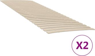 vidaXL Vidaxl - Recambios De L&aacute;minas De Cama Con 48 L&aacute;minas (2 Unidades, 70 X 200 Cm)