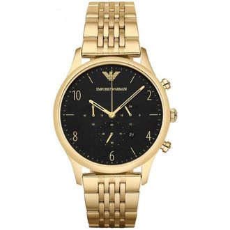 Emporio Armani AR1893 Beta herenhorloge met gouden chronograaf