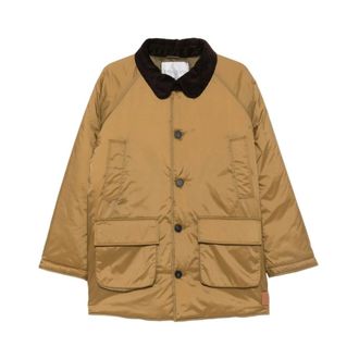 Forte_Forte My Coat - Dames - Mantels - Geel - Maat: 3XS Corduroy