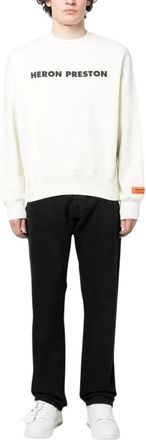 Heron Preston Sweatshirts & Hoodies - Heren - Sweatshirts - Wit - L - Katoen - Hoodies & sweatvesten