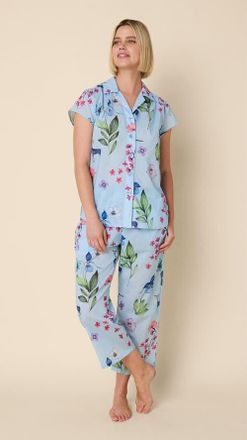 The Cats Pajamas Voile Capri Set in Deerly at Nordstrom, Size X-Small