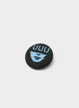 Undercover Mens UUU embroidered badge pin