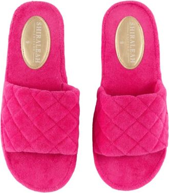 Shiraleah Womens Sol Pool Slides In Fuchsia