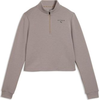 Puma (WMNS) PUMA x Hyrox Quarter-Zip T-Shirt Mouse Gray 527635-81