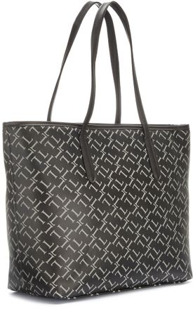Lascana Shopper LASCANA Schultertasche, Damen, Gr. B/H/T: 33cm x 31cm x 15,5cm, schwarz, Lederimitat, mehrfarbig, Taschen Shopper, Handtasche, Tragetasche, Da
