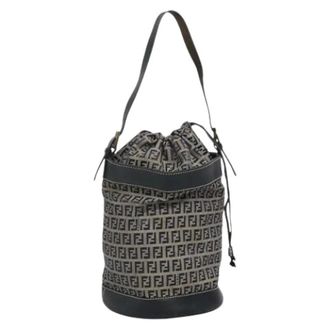 Fendi Pre-owned Bucket Bags, female, Multicolor, Size: ONE SIZE Pre-owned FF Logo Mon Tresor Bucket Bag