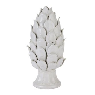Hill Interiors Chianti Artichoke Ornament in White