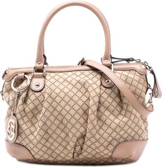 Gucci Pre-owned Gucci Diamante Canvas Sukey Satchel Ladies 0ULY5N12J6QWCHAH