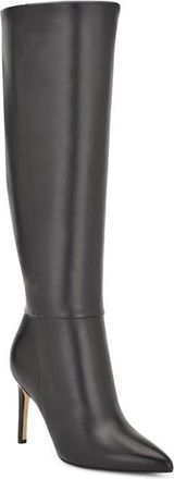 Nine West Richy Pointed Toe Knee High Boot in Black 004 at Nordstrom, Size 10.5