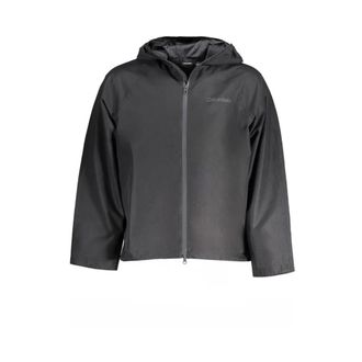 Calvin Klein Zwarte Polyester Jas - Heren - Zomerjassen - Zwart - XL - Polyester - Jassen