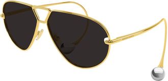 Bottega Veneta Sunglasses, unisex, Black, Size: 64 MM Sunglasses
