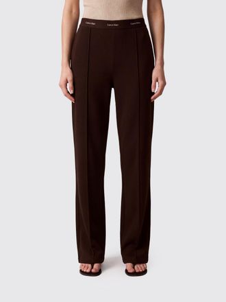 Calvin Klein Slim Fit Cotton Track Trousers with Logo Elastic Waistband