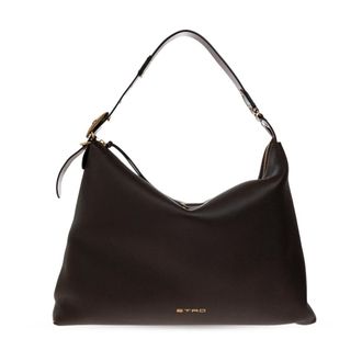 Etro Bolso Hobo L de Piel - Bags - Mujer - Marr&oacute;n - ONE SIZE