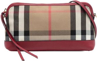 Burberry Pre-owned Burberry House Check Canvas Derby Abingdon Convertible Clutch Ladies CFPPAN1301