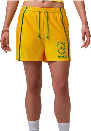 Nike Jordan (WMNS) Air Jordan Brooklyn Knit Brazil Shorts Varsity Maize Lucky Green IO2457-741