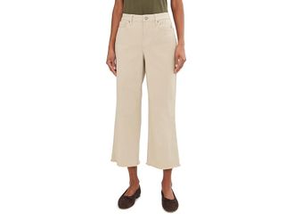 NYDJ Coco Relaxed Wide Leg Crop Jeans Womens Jeans Feather : 10 25.5, Cotton/Denim/Elastane