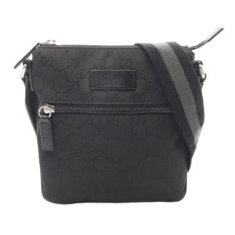 Gucci Pre-owned Cross Body Bags, unisex, Black, Size: ONE SIZE Pre-owned Nylon Cross Body Bag