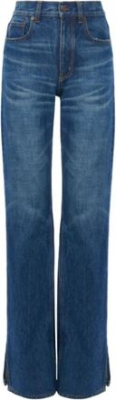 Chlo&eacute; Straight Jeans in Denim - Dames - Regular Fit Jeans - Blauw - W27 - Denim - Jeans