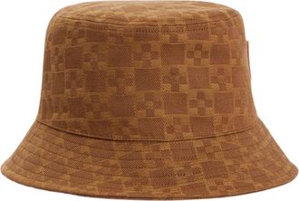 Sandro Denim bucket hat with patch in Camel at Nordstrom