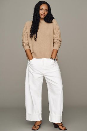 Pilcro Kayden High-Rise Cuffed Carpenter Barrel Jeans