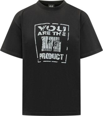 44 Label Group Black Crew Neck T-Shirt