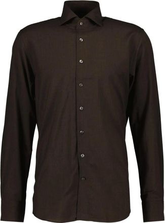 Profuomo Formele Overhemden - Heren - Overhemden - Bruin - Maat: 4XL