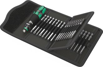 Wera Kraftform Kompakt 62 Con Punte Lunghe 89 Mm 33 Pezzi In Sacchetto Pieghevole