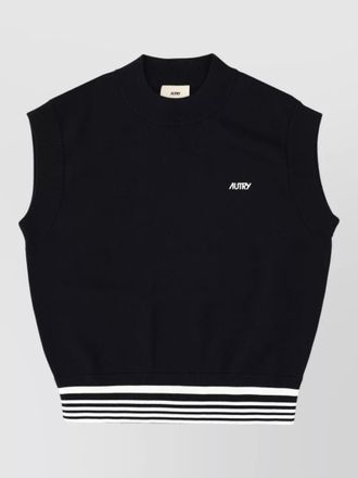 Autry sleeveless knit top regular fit crew neck