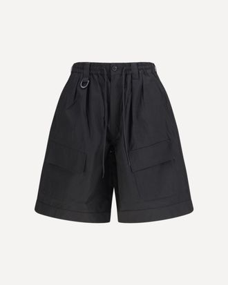 Yohji Yamamoto Cotton-blend cargo Bermuda Shorts Male XL