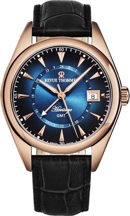 Revue Thommen Heritage Automatic Blue Dial Mens Watch 21010.2465