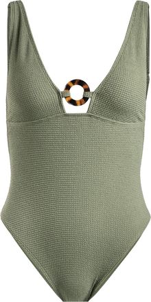 Roxy Badeanzug ROXY Essaouira, Damen, Gr. M, gr&uuml;n (oil gr&uuml;n), 89% Nylon, 11% Elasthan, Badeanz&uuml;ge Badeanzug