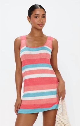 Show me your Mumu Day Trip Mini Dress In Cabana Stripe