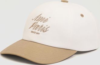 Ami Casquette Bicolor Ami Paris Beige Taupe Blanc Creme