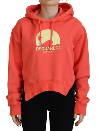 Dsquared2 Dsquared&sup2; Logo Print Cotton Hoodie Sweatshirt Womens Sweater (Pre-Owned)