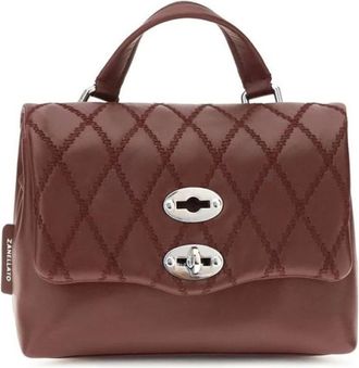 Zanellato Bolso de mano acolchado con solapa de diamantes - Bags - Mujer - Marr&oacute;n - ONE SIZE