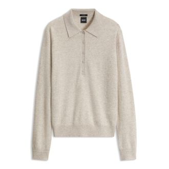 BOSS Pure cashmere polo sweater