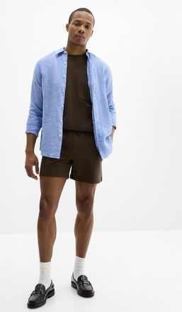 Le 31 Mens Hemp blend jersey short