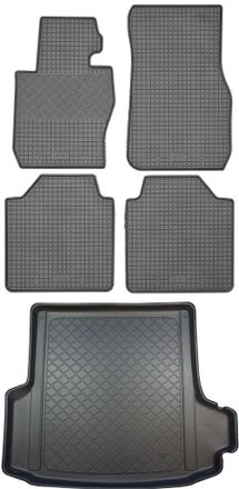 OEM Bmw Serie 3 Gran Turismo F34 Hatchback (5 Puertas) Desde Junio De 2013. Juego De Alfombrillas De Goma Para Coche Y Alfombrilla Para Maletero
