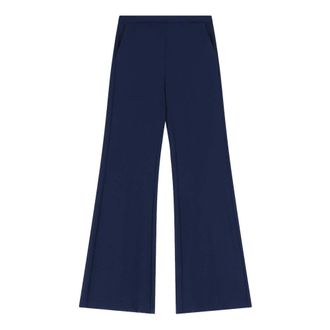 Imperial Pantalone A Zampa - Dames - Wijde Broeken - Blauw - XL - Broeken