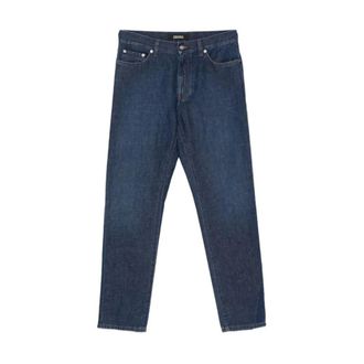 Ermenegildo Zegna Cotton Trousers (Denim) - male - Zegna - Slim Fit Jeans - Blue - W38 - Jeans