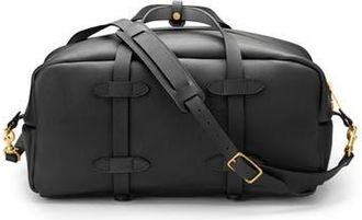 Ezra Arthur Frontier Leather Duffle Bag in Black at Nordstrom