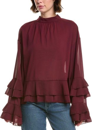Rouge Solid Blouse