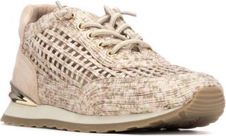 Xti Womens Textile Sneakers In Beige