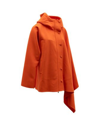 Valentino Garavani Draped Wool Jacket - Orange