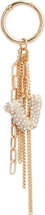 Chelsea28 Pav&eacute; Crystal Inital Bag Charm in V- Clear- Gold at Nordstrom
