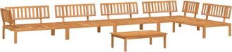 vidaXL Set De Sof&aacute;s De Palets De Jard&iacute;n 6 Pzas Madera Maciza De Acacia Vidaxl