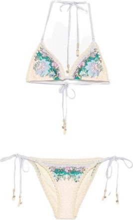 Zimmermann Indra Bikini met gehaakte details - Dames - Bikinis - Veelkleurig - M - Nylon - Badmode